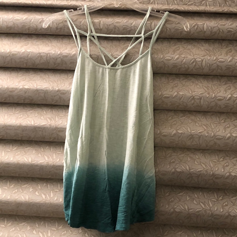American Eagle Soft&Sexy Strappy Tank Green Small